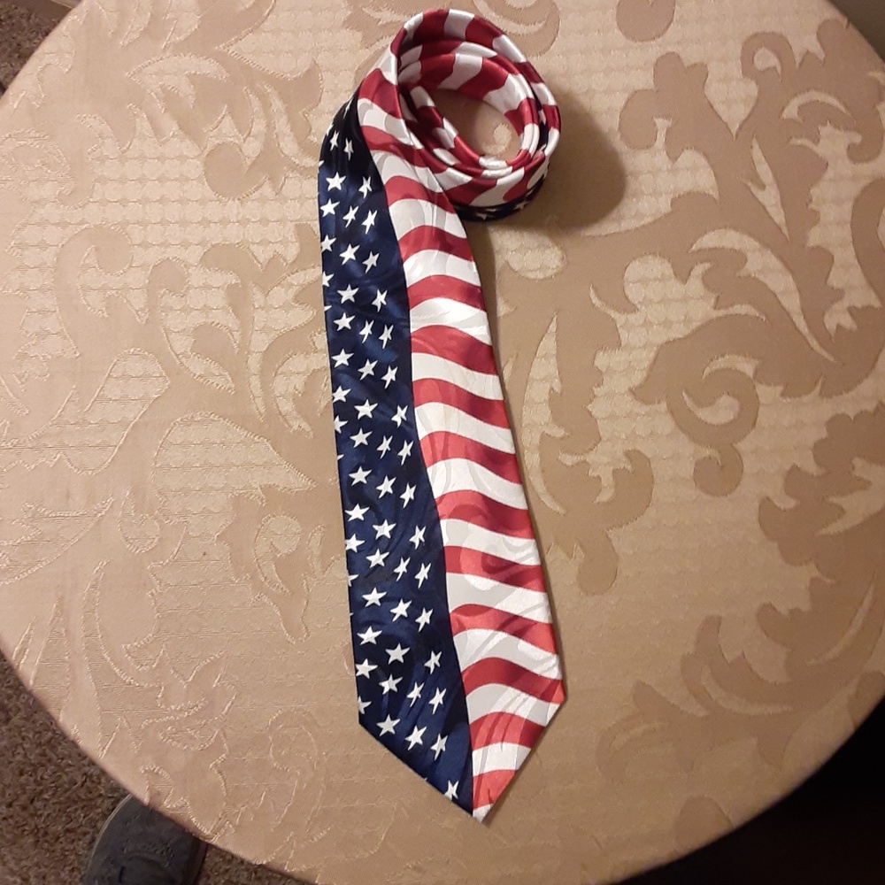 Steven Harris Patriotic Stars & Stripes Neck Tie
